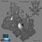 Heroes Of The Storm - Towers Of Doom Armory Concept, David Harrington : Concept Art for the Armory on the Towers of Doom Battleground