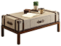 Riverside Furniture Bon Voyage Suitcase Cocktail Table in Aged Cognac Wood transitional-coffee-tables