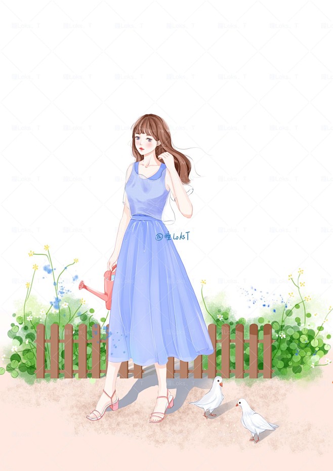 夏天_瞳LoksT__插画师作品_涂鸦王...