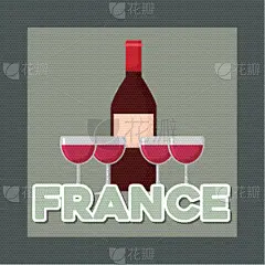 传统,法国,酒瓶,贺卡,国内著名景点,华丽的,名声,杯,浪漫,模板