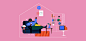 Kleanerhome : Serie of Illustrations for the website Kleanerhome