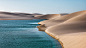 General 1920x1080 nature landscape sand water sky water ripples lake Brazil