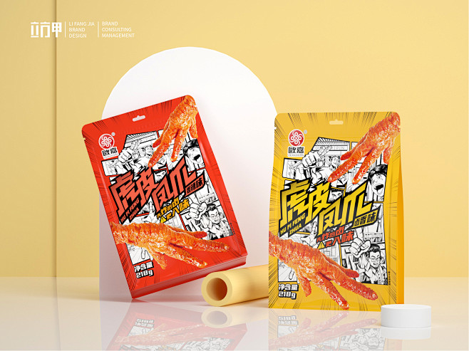 欧嘉凤爪包装设计-古田路9号-品牌创意/...