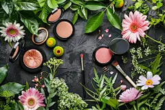 时尚化妆产品特写