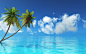 3d-render-tropical-landscape-with-palm-trees-blue-sea