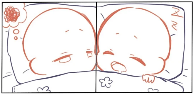 QQ人模板128||超可爱的双人互动模板...
