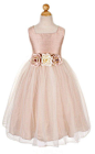 Pink Color Flower Girl Dress with Flowers Junior by dressseller: