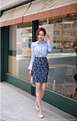 暗花蕾丝包臀半身裙 : Romantic & Trendy Looks, Styleonme