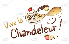 《Chandeleur万岁》。法国名字，指在特殊场合做可丽饼的法国活动。
