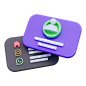 Business Card  3D Icon