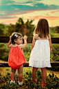 www.facebook.com/michelledicksonphotography  Michelle Dickson Photography, Sisters, Photography, Outdoors, Sunset, Romper, whitedress, fences, kids, toddler photography, family pictures, family styling,  wildflowers.: 