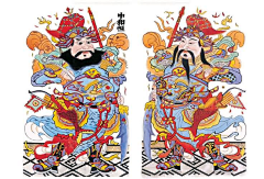 张丽桐桐采集到财神门神