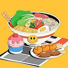 美食插画场景｜吃饭是个需要仪式感的事儿️ - 小红书
