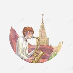 吹萨克斯的人高清素材 PNG PNG免费下载 PNG图片 手绘 萨克斯 音乐 免抠png 设计图片 免费下载
