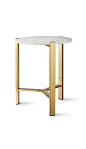 Marble Top Gold Side Table $89: 