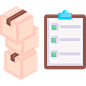 Asset free icon，包裹 打包 箱子 盒子 订单 计划 书写 报告