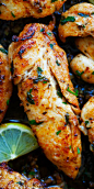 Garlic Butter Chicken Tenders - the BEST chicken tenders recipe ever! So flavorful, tender, juicy and SO delicious. Try this recipe for dinner tonight | rasamalaysia.com #chickentenders #dinner