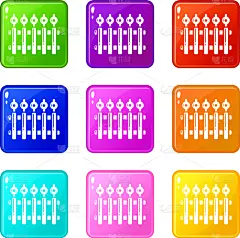 金属,篱笆,图标,黑色,简单,高雅,厚木板,木材,公园,农场