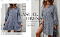 Womens V Neck Button Down Lantern Sleeves Ruffle Leopard Print Dress Casual Loose Fit Flowy Dress