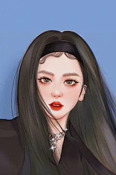 blackpink jisoo Jennie回归预告照手绘Sophie_yoo