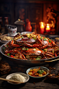 数字艺术食物餐饮美食香辣蟹创意摄影图片-众图网