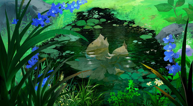 無言  的插画 蜀山动画场景01