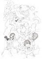涂鸦堂APP宣传插画吉祥物设计-古田路9号-品牌创意/版权保护平台