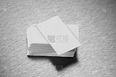 空白名片模型拉丝钢库存照片