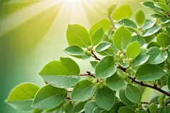 植被暖春发芽嫩芽枝丫幼苗嫩芽摄影图图片