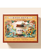 玉灵膏包装插画设计 - 小红书