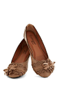 A Tribute to Archi-texture Flat in Cocoa, #ModCloth Wonder if these are work comfortable...