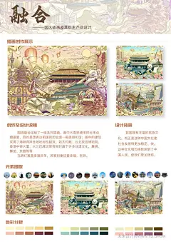 “融合”国风插画及其衍生产品设计 - 第十一届大赛 - 未来设计师云