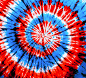 Red + White + Blue Patriotic Tiedye Digital Paper Background Texture - Vibrant Patriotic Tiedye PNG - Digital Download Files