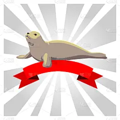 贺卡,封印,缎带,狗,深的,气候,寒冷,濒危物种,环境,环境保护