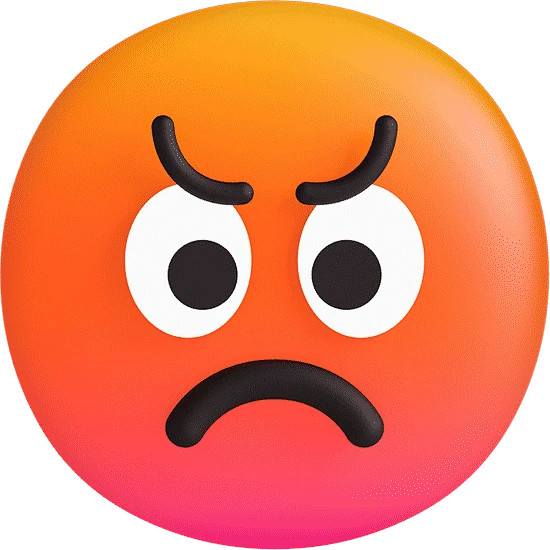 3D Stylized Angry Emoji-花瓣网