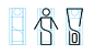 Pictograms for hardware warehouse wayfinding system on Behance
