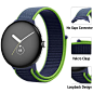 Amazon.com：DMVEIMAL Pixel Watch 表带，适用于 Google Pixel Watch 2/1 女士/男士运动环形手链的尼龙表带，4 件弹性透气防水更换腕带智能手表配件：手机及配件