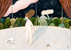 《这是一首简单的小情诗》插图-Lettyice_插画,原创,水彩,水粉_涂鸦王国插画