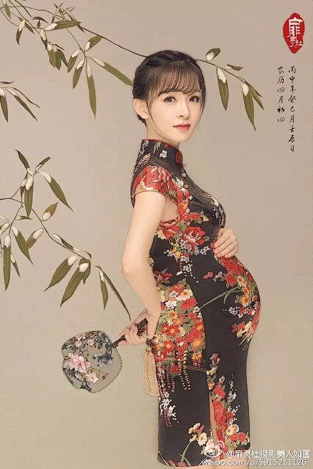 孕照也是美美哒#工笔画写真##国史古风#...