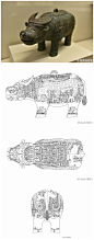 【商•“亚长”青铜牛尊】大家都说它像王大锤，其实它家主人在商代可能就是身居要职、经常征战四方的一位“长”姓贵族呢。它出土于安阳花园庄东地，之所以名叫“亚长”，是因为它颈下及器盖内壁有铭文“亚长”二字，它的主人约于30岁时战死疆场，后受到褒奖，归葬于宫殿宗庙区附近。“亚长”浑身的纹饰美极了，国博君今天特意静下心来整理了出来，给大家欣赏~亚长曾经在“大象中原——河南历史文化展”中展出过，现在若想见它，大家得到河南博物院找它了