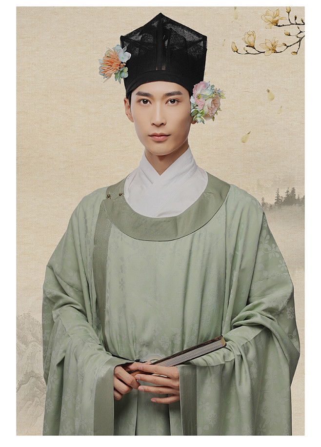 大宋人物谱陆游花朝记原创汉服宋制复原放量襕衫春秋款男装tmallcom