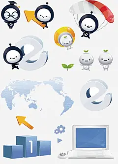 商务背景 数字信息 数字时代 电脑 科技 科技名片 科技背景 笔记本 降落伞 元素 免抠png 设计图片 免费下载 页面网页 平面电商 创意素材
