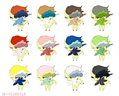 #SAI资源库# 动漫调色板参考！冰淇淋色、马卡龙色等多上百种配色，还怕配不出好看的颜色吗╭(′▽`)╯转需~