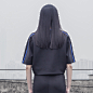 【有耳UARE】原创黑色嵌条连袖卫衣 限量 设计 新款 2013