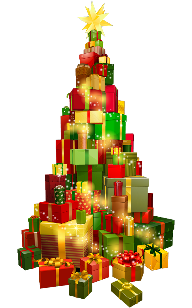 png圣诞节圣诞树装饰元素