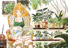 Anny888123采集到日本插画师    海岛千本