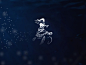 “Muse” logo poetry book turtle sea logo woman muse