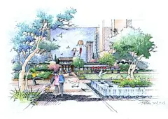 【手绘资源】景观手绘，这一篇就够了！|草图|马克笔|设计师_网易订阅