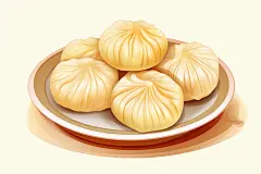 糖瓜粘手绘民俗美食插画