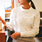 诗小姐韩国代购Cherrykoko 正品白色衬衫11月
